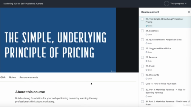 Marketing 101 for Self-Published Authors – Screenshot 2