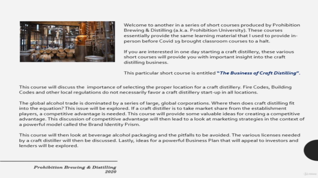 The Business of Craft Distilled Alcohol – Screenshot 1