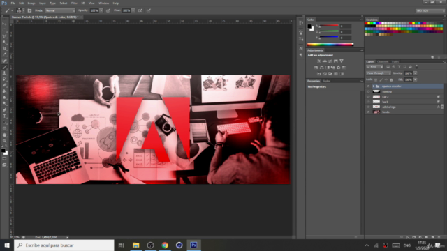 Curso Photoshop: Diseño para Redes Sociales – Screenshot 1