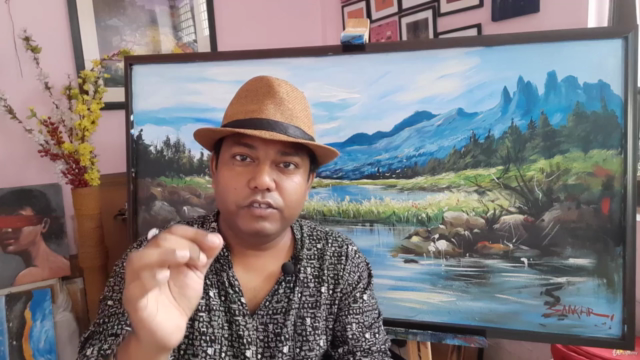 Switzerland Landscape Painting LIVE Tutorial with Big Canvas – Screenshot 1