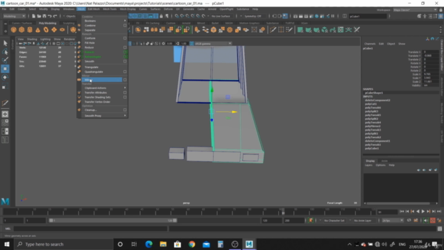 Modeling Fundamentals in Maya 2020 – Screenshot 3