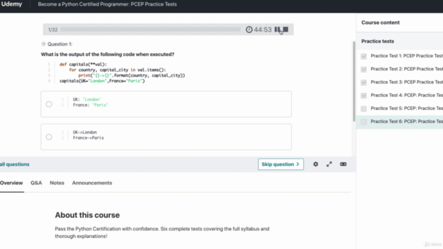Become a Certified Python Programmer: PCEP Practice Tests – Screenshot 2