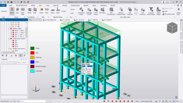 Tekla Structural Designer Professional Course – Screenshot 1