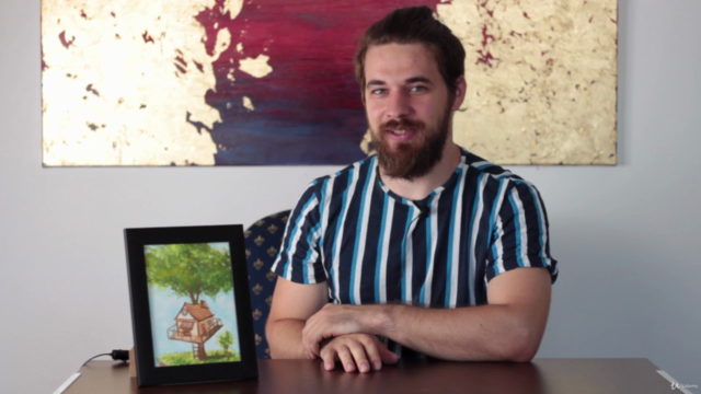 Watercolor Painting tree house Super Easy course – Screenshot 3