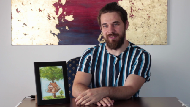 Watercolor Painting tree house Super Easy course – Screenshot 4