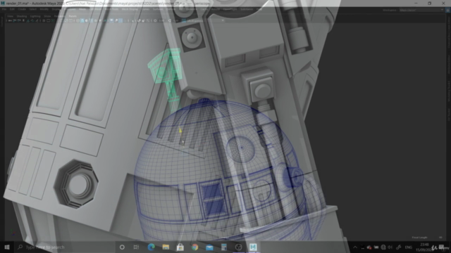 Master Hard Surface Modeling in Maya 2020 – Screenshot 1