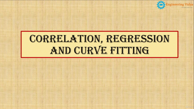 Correlation, Regression and Curve Fitting – Screenshot 1