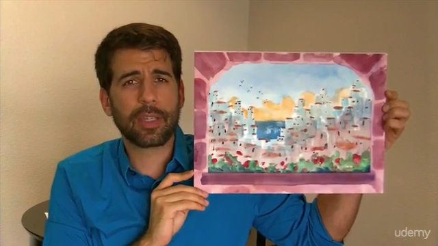 Paint this exotic city: Watercolor painting in 3 EASY steps – Screenshot 3