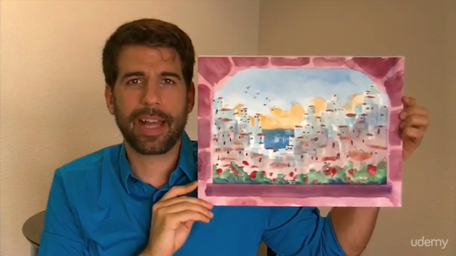 Paint this exotic city: Watercolor painting in 3 EASY steps – Screenshot 4