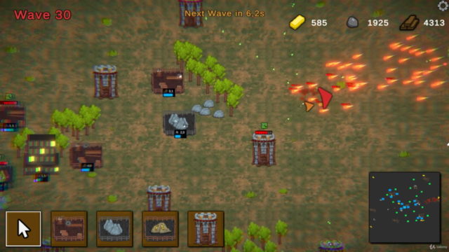 Learn to make an Awesome Builder-Defender game in Unity! – Screenshot 2