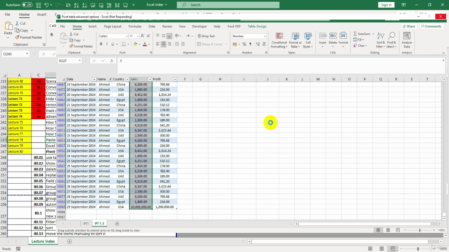 Microsoft Excel كورس اكسيل من الصفر وحتي الاحتراف – Screenshot 4
