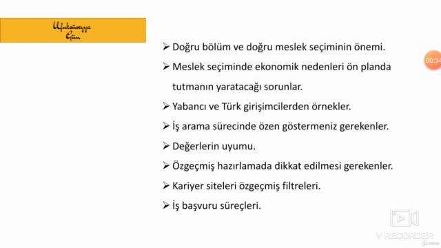 Kariyer Yönetimi ve Koçluk Yaklaşımı Sertifikalı – Screenshot 1