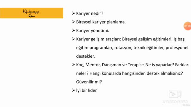 Kariyer Yönetimi ve Koçluk Yaklaşımı Sertifikalı – Screenshot 2
