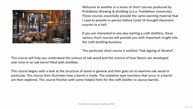 Oak Ageing of Alcohol – Screenshot 1