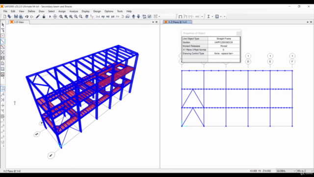 SAP2000 :- Advance Steel Course – Screenshot 4