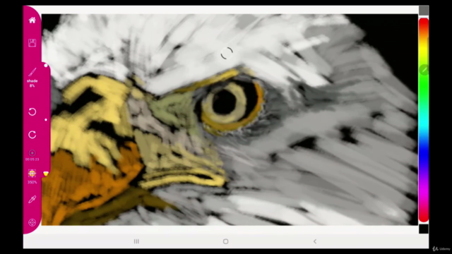 Draw an eagle with the android Paintology app – Screenshot 3