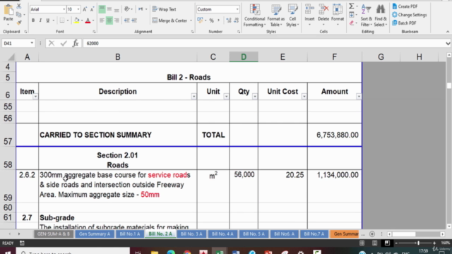 Quantity Surveying and Estimation for Roads and Tunnel Works - Screenshot_03