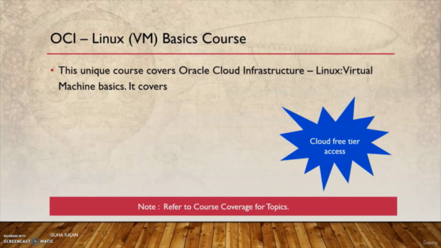 Oracle Cloud Infrastructure- Linux (Virtual Machine) Basics – Screenshot 1