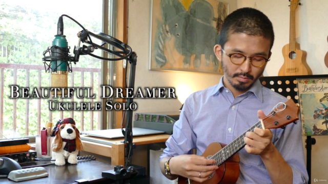 ウクレレで優しくして奏でるアメリカン・クラシック「夢路より」ウクレレ・ソロ演奏(LowGアレンジ) – Screenshot 4