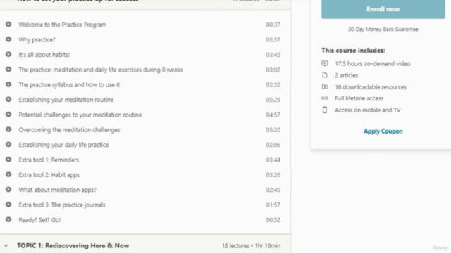 The Complete Mindfulness & Meditation Training (MBSR/MBCT) – Screenshot 3