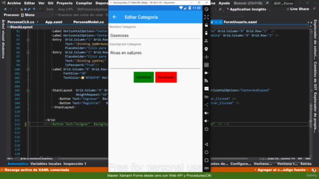 Master Xamarin Forms desde cero con Web API y Procedures(C#) - Screenshot_02