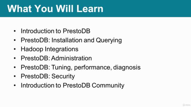 PrestoDB: The Ultimate PrestoDB Course – Screenshot 1