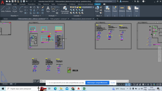 Projeto Hidrossanitário- Dimensionamento e Detalhamento – Screenshot 1