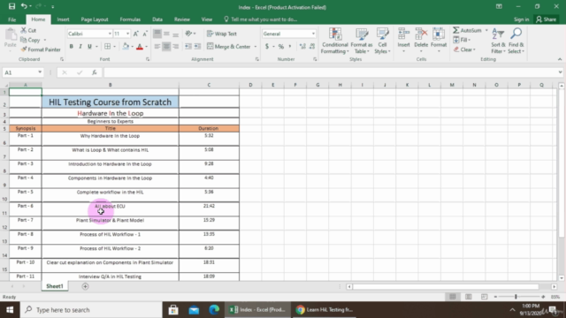 Learn HiL Testing from Scratch (Hardware in the Loop) – Screenshot 1