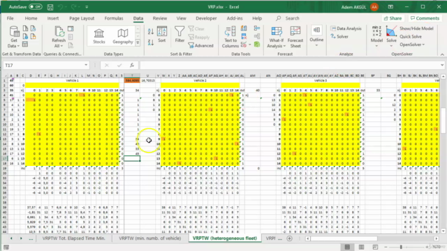 Vehicle Routing Problem with Spreadsheet – Screenshot 3