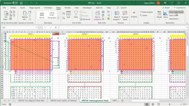 Vehicle Routing Problem with Spreadsheet – Screenshot 4