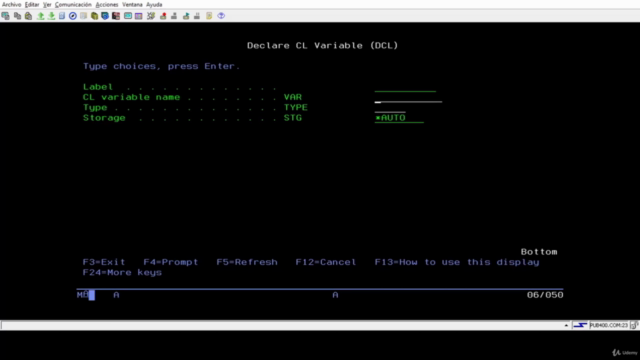 AS400 Control Language CL De básico a experto – Screenshot 2