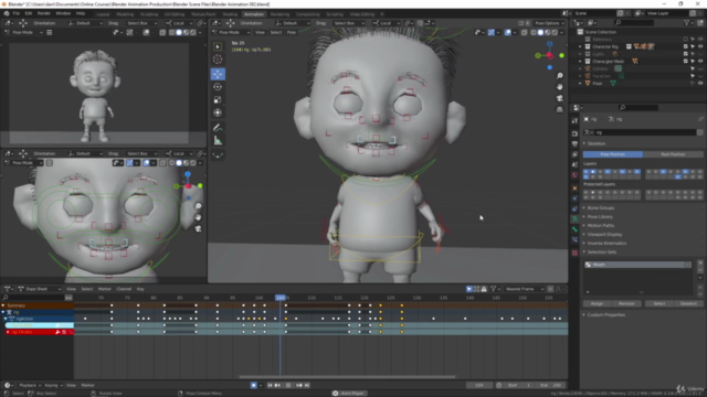 Create an Animated Character in Blender 2.9 – Screenshot 4