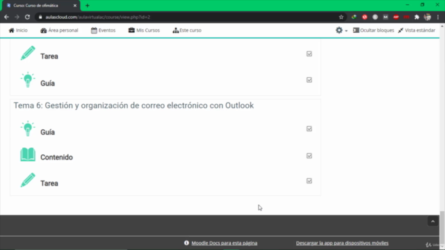 Curso de Moodle 3.9 - 3.10.1+ desde cero – Screenshot 3