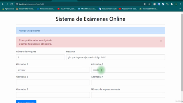 Sistema de Exámenes en linea con Codeigniter 3 y Bootstrap 4 - Screenshot_03