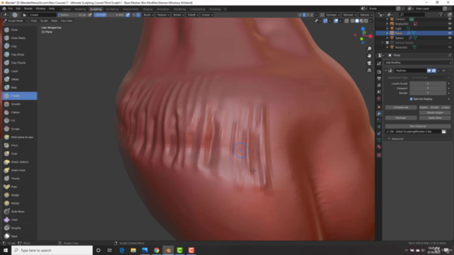 The Ultimate Blender 3D Sculpting Course - Screenshot_03