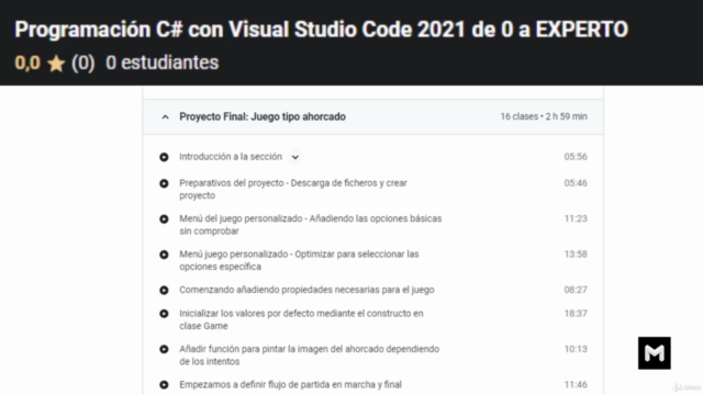 Programación C# con Visual Studio Code de CERO a EXPERTO – Screenshot 4