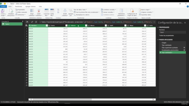 Limpieza y modelado de Datos en Power Query -Excel365 – Screenshot 1