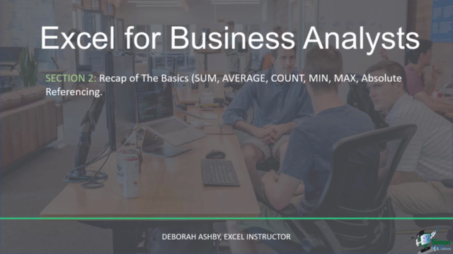 Excel for Business Analysts Online Course – Screenshot 2