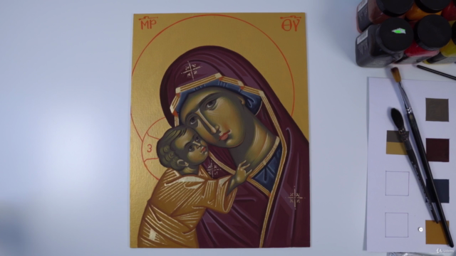 Learn how to paint Byzantine Icons (Part 3) – Screenshot 1