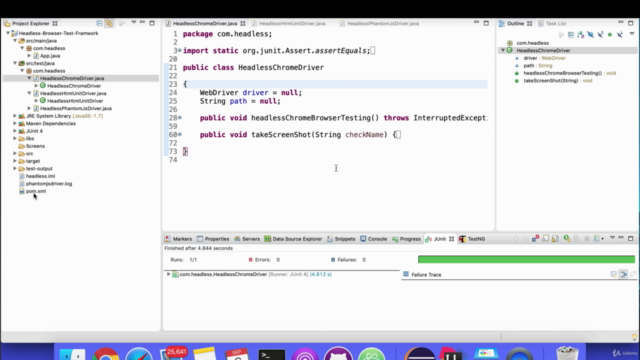 Selenium with Headless Chrome Browser, HTMLUnit & PhantomJs – Screenshot 3