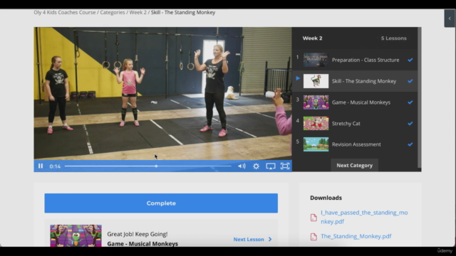 Oly 4 Kids Coaches Course – Screenshot 2
