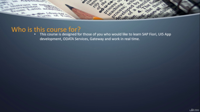 SAP Fiori, UI5, Gateway, ODATA for beginners with Hands-On – Screenshot 1