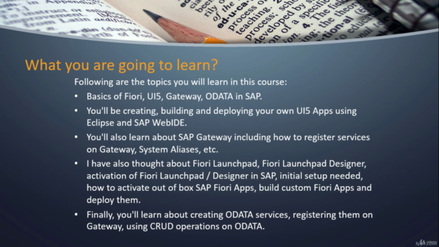 SAP Fiori, UI5, Gateway, ODATA for beginners with Hands-On – Screenshot 3