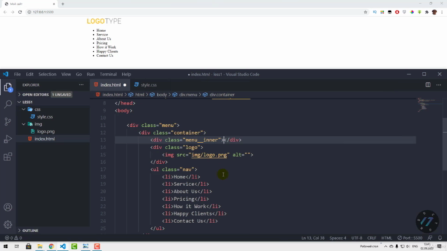 Вёрстка на HTML & CSS для начинающих – Screenshot 1