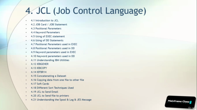 Learn Complete Mainframe JCL - Basics to Advanced Topics – Screenshot 1