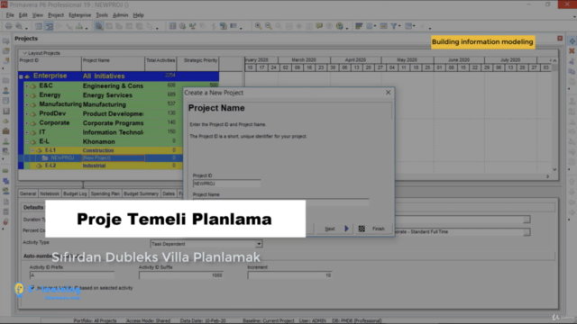 Primavera P6 ile Planlama, Maliyet, Proje kontrol [2022] - Screenshot_01