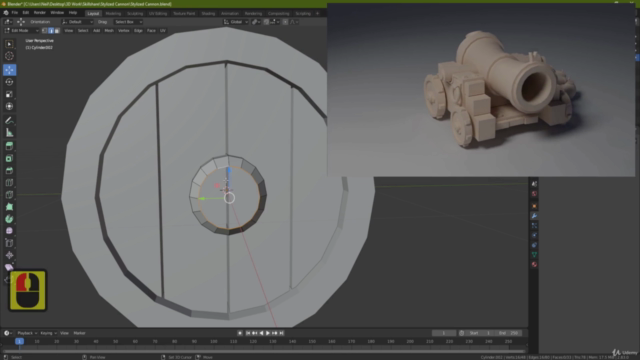 Blender Stylised 3D Game Model Complete Beginners Guide – Screenshot 1