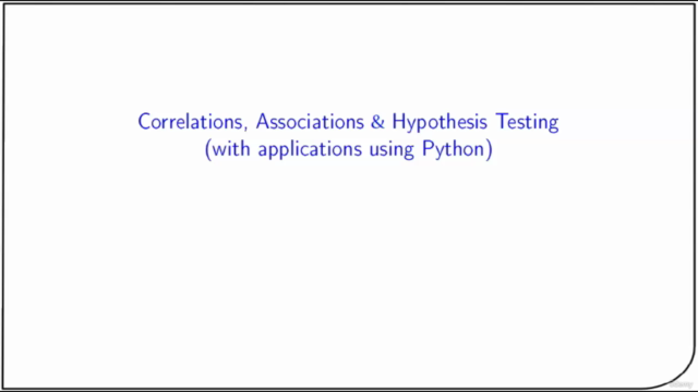 Correlations, Association & Hypothesis Testing (with Python) – Screenshot 1