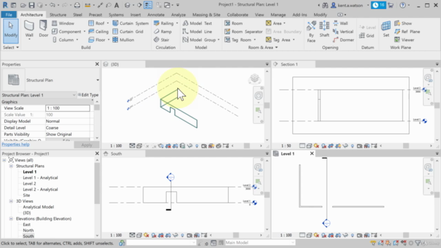 Autodesk Revit Structure 2021 - Beginner to Intermediate – Screenshot 1