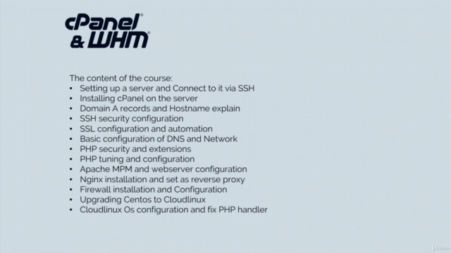 cPanel Complete installation and configuration – Screenshot 2